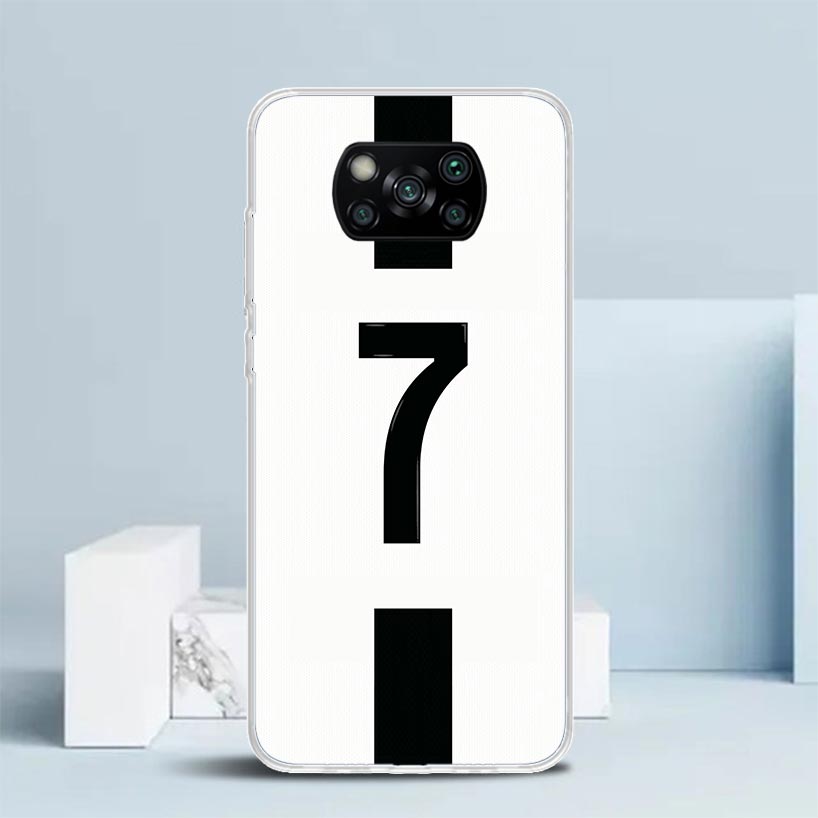 Чехол для телефона FootBall SuperStar Номер C 7 10 для Xiaomi Poco F7 Ultra X5 X6 X7 Pro M7 Redmi 15C 15 13C 13 12C 12 10C 10 10A 9 9C