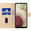 Coque de protection avec verres trempés - BOOLING - pour Samsung Galaxy A32 4G - Doré - Anti-choc - Effet cuir
