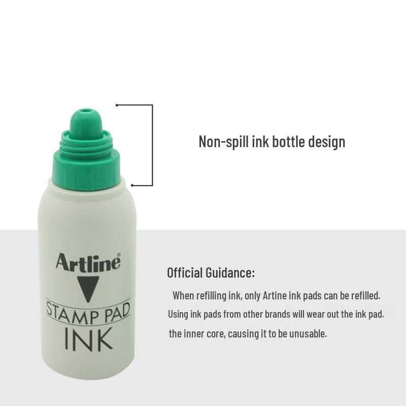Japan Flag Brand - Yali Artline EHJ Ink Pad Refill, 50ML ESA-2N