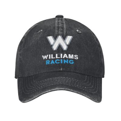Кепка Williamsd Racing Team из потертого хлопка, головной убор для автогонок для мужчин и женщин, летняя, без структуры, мягкая кепка