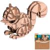 [Q4564] - 3D Cardboard Figurine 'Squirrel' - Boards 16. 5x17. 5cm