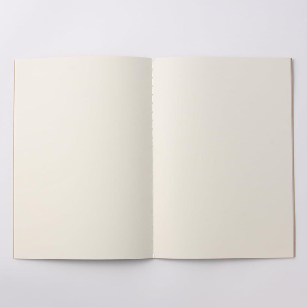 MUJI Тетрадь в клетку Бежевая B5 30 листов Сшитая нитками