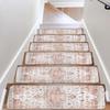 Винтажный богемный ковер на лестницу, нескользящий, впитывающий, безопасный коврик для помещений, подходит для внутренних и наружных лестниц, домашний декор