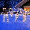 Candy Solar Christmas Cane Light String For Courtyard Garden Lawn Decoration