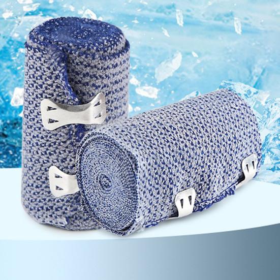 Бинт ледяной рулонный спортивный компрессионный самоотрезающийся по длине дышащий микропористый дизайн спортивный бинт для холодной компрессии