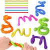 6pcs Silicone Sensory Sticks Fidget Toys Texture Quiet Twisting Fidget Toys  Kids Adults