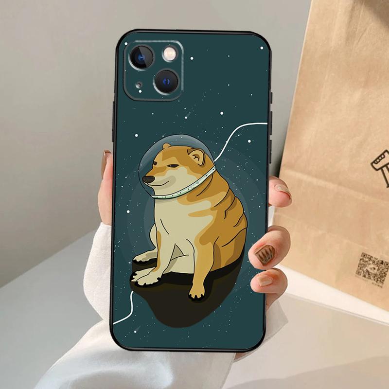 Смешной чехол с собакой Cheems Doge для iPhone 16 15 14 13 11 12 Pro Max XS X XR Plus Задняя крышка для iPhone 16 15 14 12 13 Mini