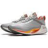 Li-Ning Essential светоотражающие легкие амортизирующие нескользящие износостойкие низкие кроссовки для бега мужские серо-оранжевые ARRS003-14