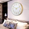 Wall Clock Large Numerals Design Easy-to-Read Battery Operated Modern Silent Non-Ticking Round Clock Wall Decoration