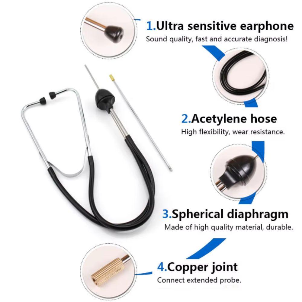 Stainless Steel Mechanics Stethoscope Professional Car Engine Diagnostic Tool Car Engine Block