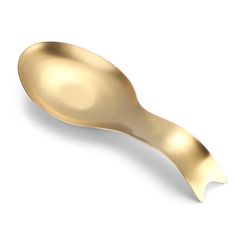 Dinnerware Heavy Duty Stainless Steel Spoon Rest Tableware Rack Spatula Stand Ladle Holder