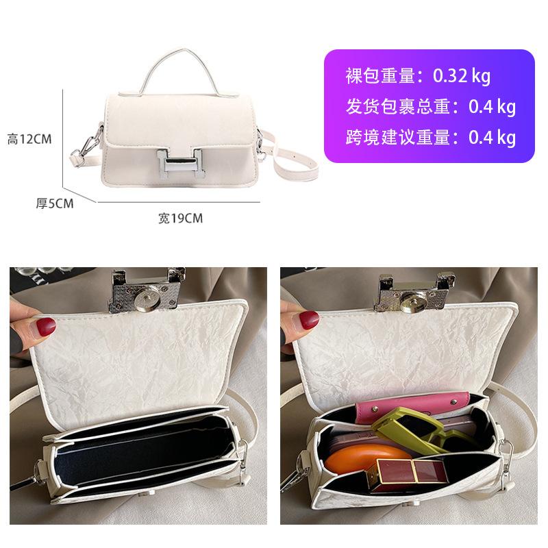 Популярные нишевые сумки Новые женские сумки Универсальные сумки через плечо Модные маленькие квадратные сумки с узором