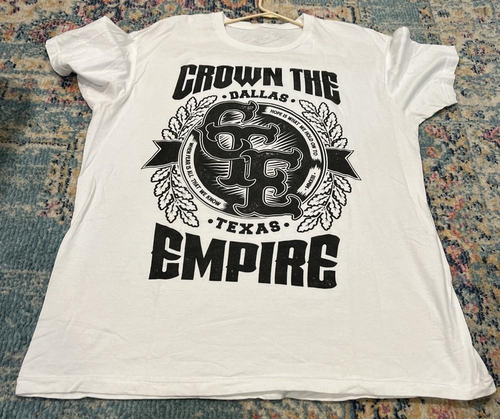 Crown The Empire Даллас Техас Футболка с логотипом группы Все размеры от S до 5XL NE653 Унисекс Футболка