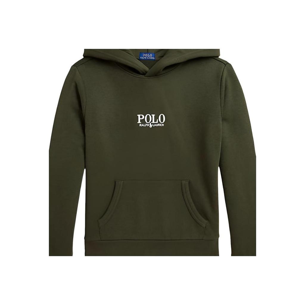 Худи Polo Ralph Lauren с принтом логотипа, с длинным рукавом, детские худи, зеленый 323961255-001