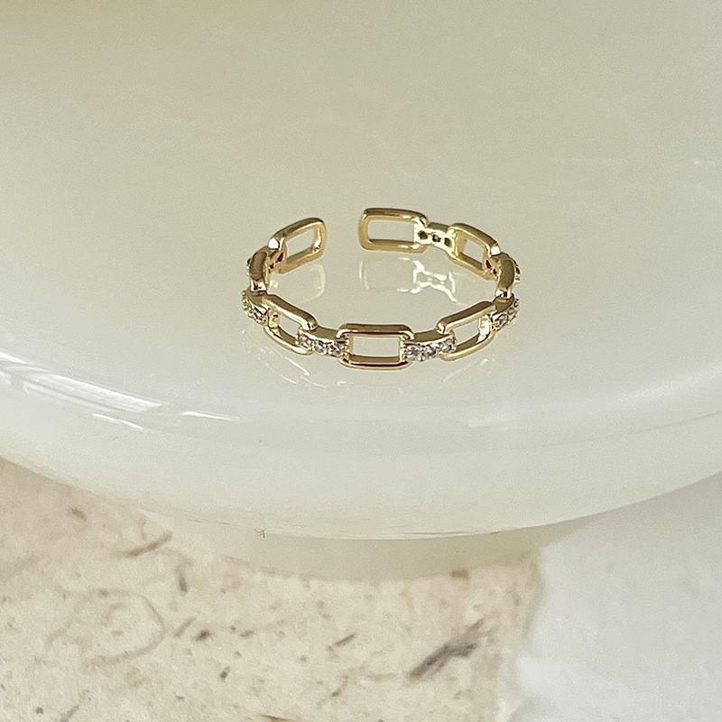 Elegant French Iris Violet Enamel Drop Oil Zircon Ring For Women Fashion Accessory