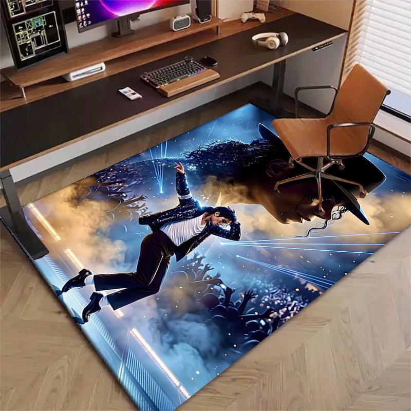 Michael JacksonPrinted Area Rug Carpet for Bedroom Living Room Home Decor Rugs Mat Non Slip Mat Rug for Bedside