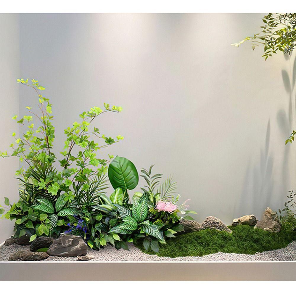 1 Набор Цветочный Мох Зеленый Мох Украшения Микроландшафт Искусственная Трава Искусственный Имитация Мха