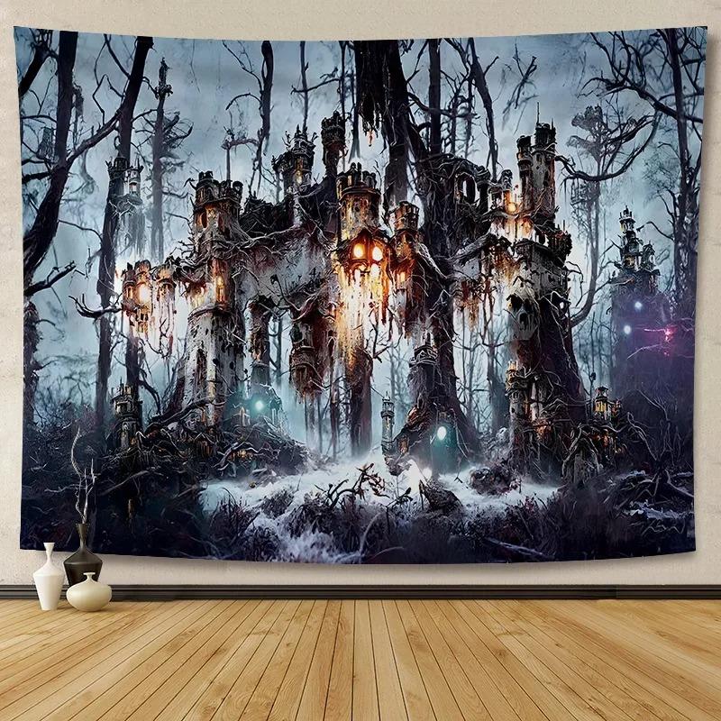Halloween Decoration Background Cloth Hanging Cloth Wall Renovation Home Living Room Room Decoration Party Decoration