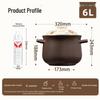 SUPOR 6L Ceramic Claypot Soup & Stew Pot