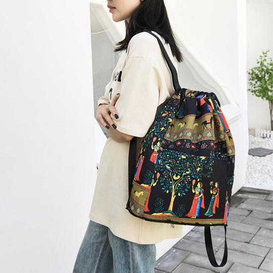 Водонепроницаемый складной рюкзак Yousheng на шнурке, устойчивый к истиранию, прочная универсальная дорожная сумка с несколькими карманами