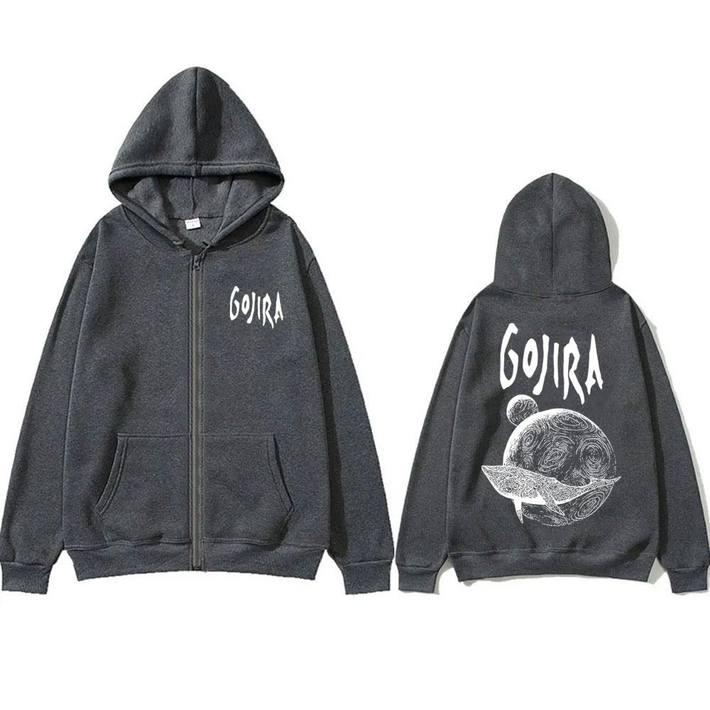Французская метал-группа Gojira Альбом From Mars To Sirius Толстовка на молнии Мужская Женская Винтажная Рок Оверсайз Флисовая Толстовка на молнии