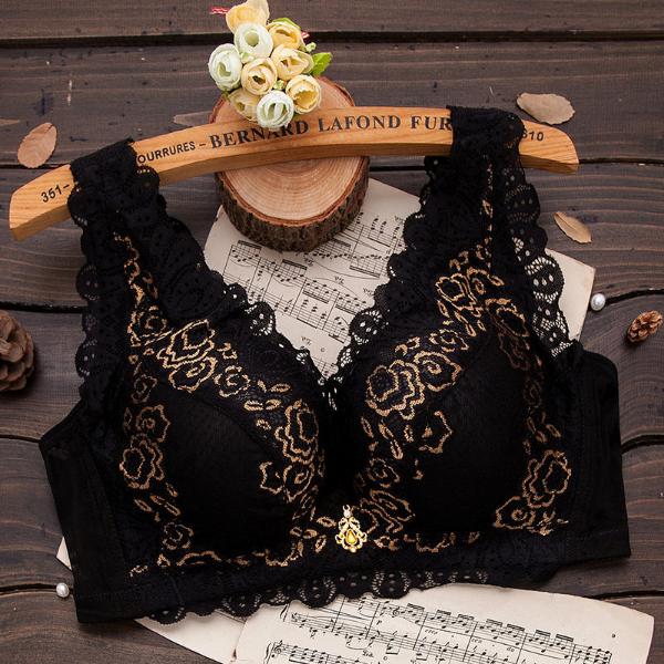Sexy Lace Push Up Bra for Women Floral Embroidered Bralette Female cBrassiere Girls Underclothes
