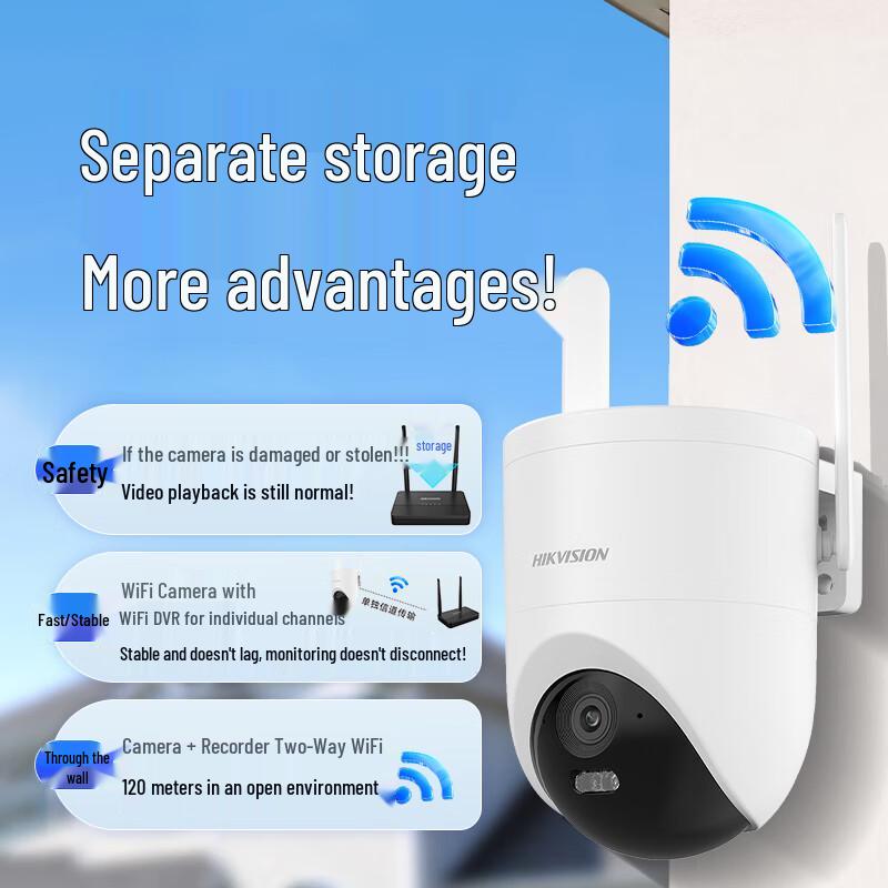 HIKVISION Наружная панорамная Wi-Fi камера безопасности 360 градусов, штекер CN (адаптер в комплекте)