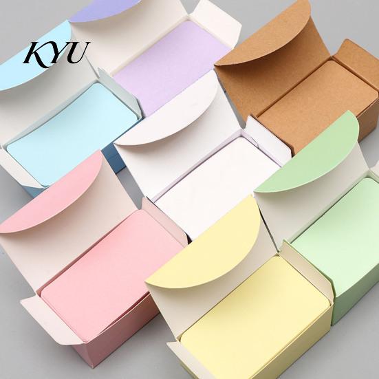 Small Note Pads 100 Sheets Blank Message Cards, Rounded Corner Index Creative Greeting Cards DIY Crafts Thick Paper for Vocabulary Notes Office Craft
