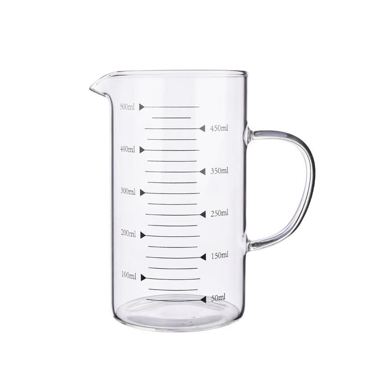 Набор прозрачных стеклянных мерных стаканов Shangqi