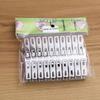 20 Stainless Steel Flat-mouth Clips Without Nails for Drying Clothes Socks Clothes Hangers and Quilts