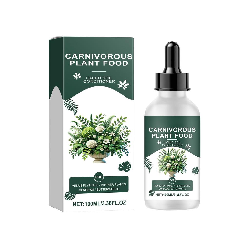 Plant Fertilizer For Carnivorous Plants, Premium Liquid Carnivorous Plant Fertilizer & Feeding Supplement For Growth 100ML