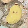 Banana Desk Toy Simulation Cartoon Squeeze Stretchy Slow Rebound Smiling TPR Fidget Portable Simulated Fruit Shape Sensory Anxiety Relief