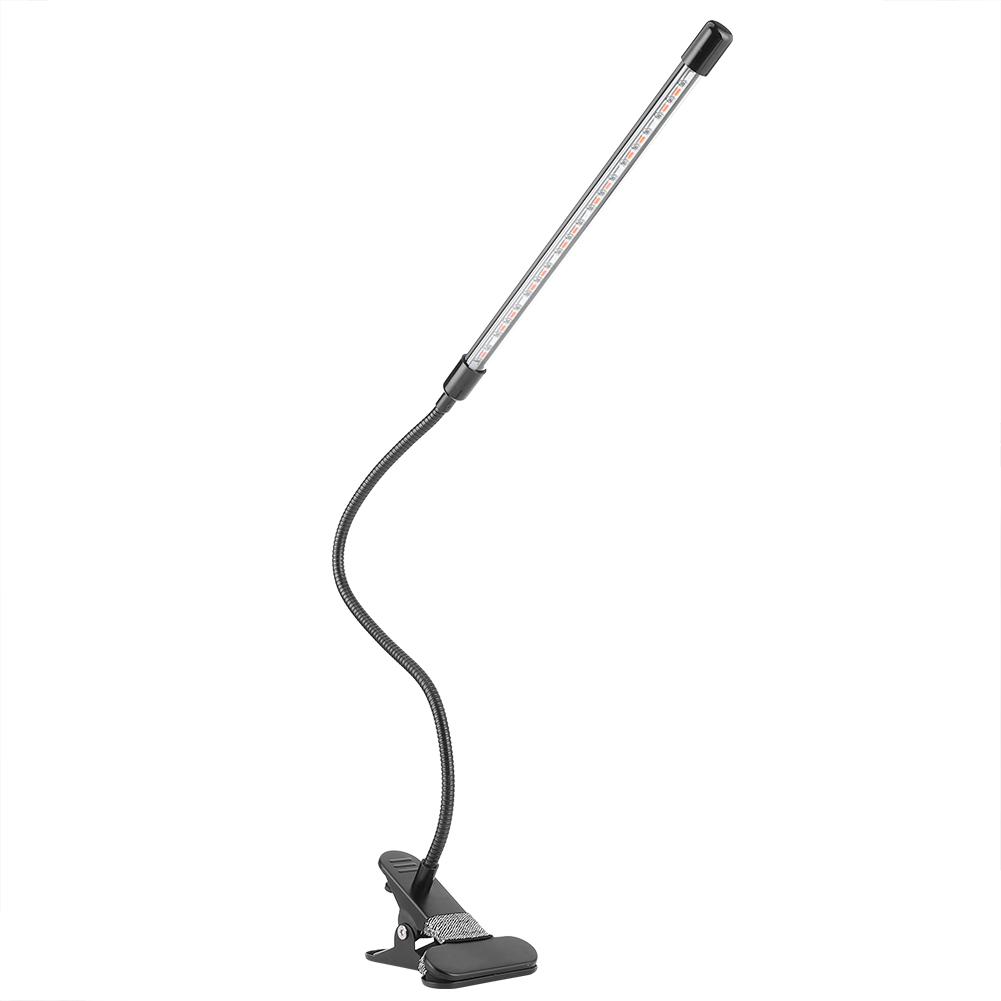 10W USB Powered LED Plant Lamps Full Spectrum ClipOn Grow Light for Indoor Vegetable Flower Seedling