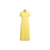 Polo SS22 Mesh Midi Polo Dress Women Dresses Yellow WMPODRSNFA20226-730