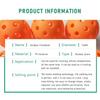 Outdoor Pickleball Orange 40 Holes High Elasticity Durable 6 Packs