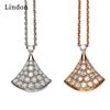 Женское ожерелье Lindon, кулон из медного сплава, циркон, модный подарок