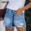 Summer Women's Denim Shorts Casual Temperament Hole Breaking Pants Shorts