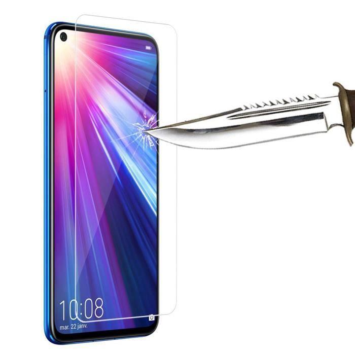 Film de protection écran - VCOMP - Huawei P40 Lite/Nova 6 SE - Lot de 3 - Verre Trempé - Résistant aux rayures