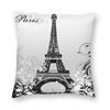 France Eiffel Tower Cushion Cover 40X40 Home Decor 3D Print Romantic Paris Vintage Style Throw Pillow Case For Sofa Double Side