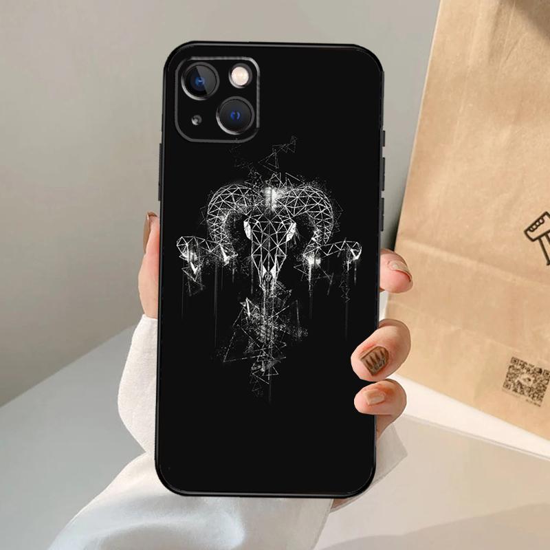 Ram Skull Skeleton Horror Phone Case For iPhone 18 17 Air 16 14 13 12 11 15 Pro Max 13 12 mini 15 16 Plus 16e Cover Coque