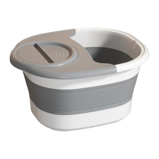 Складная ванночка для ног с крышкой, переключение двух режимов, складной дизайн одним касанием, таз для ног, эргономичный, антивозрастной, инструмент для ухода за лапами питомца