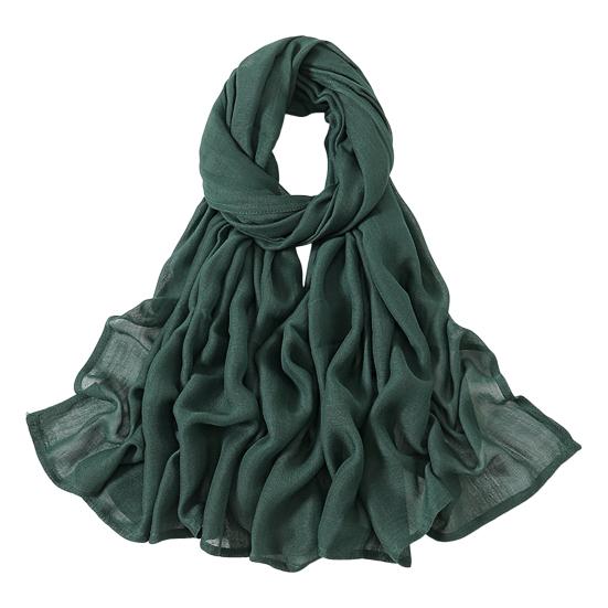 Women Scarf Solid Color Wide Edge Design Thin Scarf Breathable Shawl Versatile Head Wrap Stylish Accessory