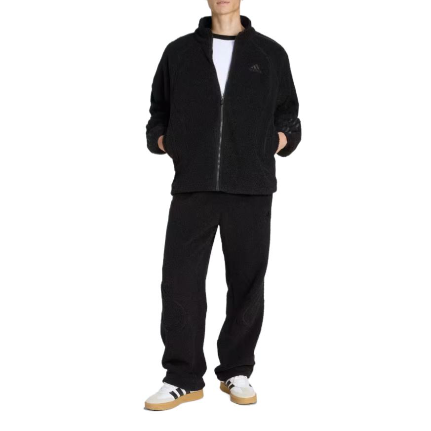 Adidas Vogue Teamgeist Simple Comfortable Striped Fleece Jacket Men Jackets KR5189