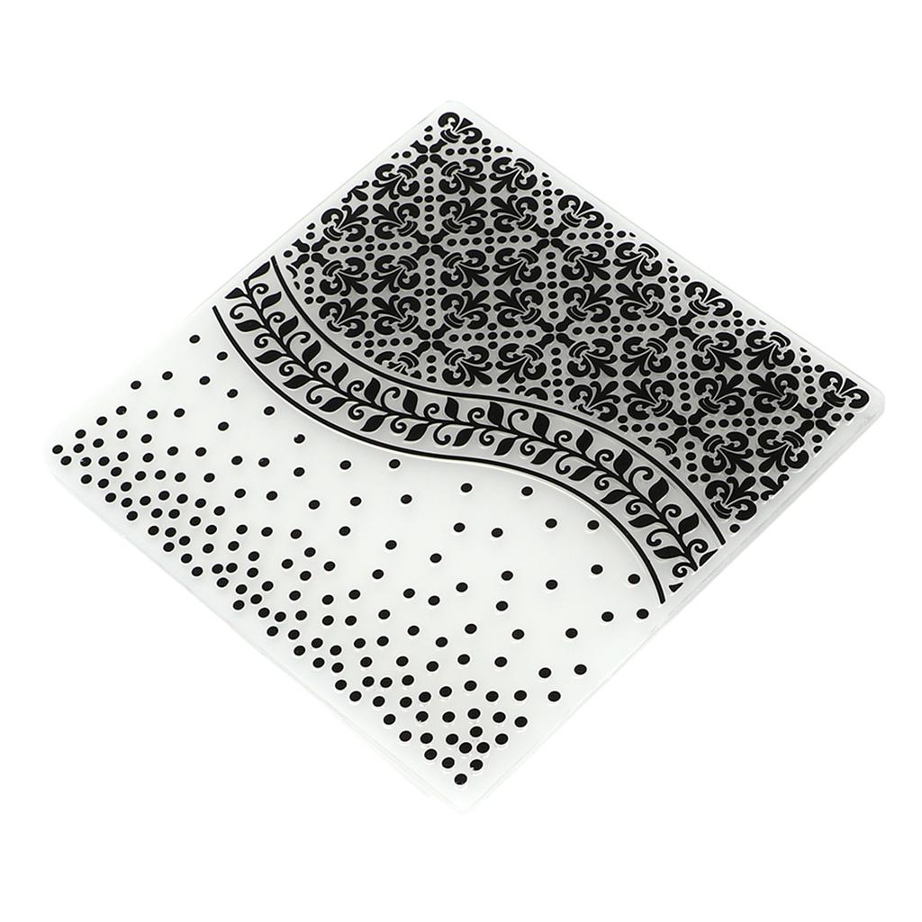 2 шт. папки для тиснения уникальный дизайн вогнутая выпуклая текстура шаблон папки для тиснения для Invita