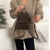 Винтажные женские маленькие коричневые рюкзаки, модные, большой емкости, прочные женские сумки через плечо, многофункциональные, простые сумки в стиле Ins