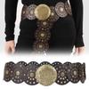 Exaggerated Cowboy Hollow Belt Western Style Wide Disc Belt Disc Belt  for Women