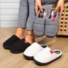 Хлопковые тапочки для женщин Осенние и зимние товары для дома для пар Теплые товары для домашнего использования Мягкие товары для дома для мужчин Хлопковая обувь с сеткой