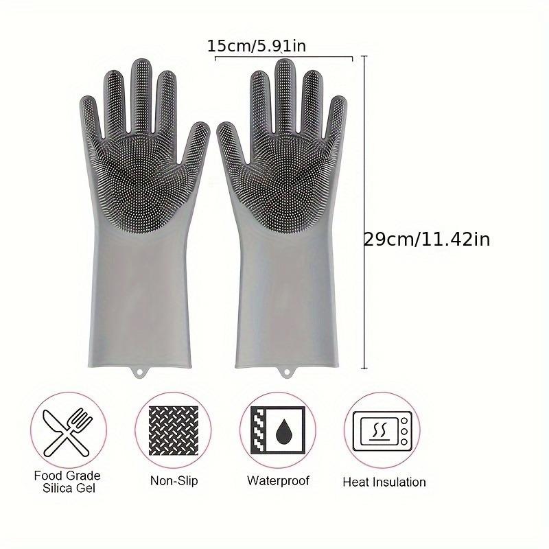Pet Grooming Cleaning Gloves Dog Cat Bathing Shampoo Glove Scrubber Magic Dishwashing Cleanner Sponge Silicon Hair Removal Glove