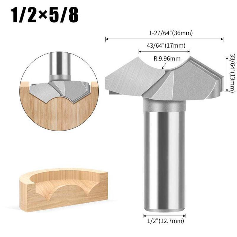 Фрезерная фреза для жемчуга, резак для бусин Будды, круглый резак для бусин, базовый резак для резьбы по дереву, инструменты для обработки дерева, хвостовик 1/4 дюйма, 1/2 дюйма, 6 мм, 12 мм