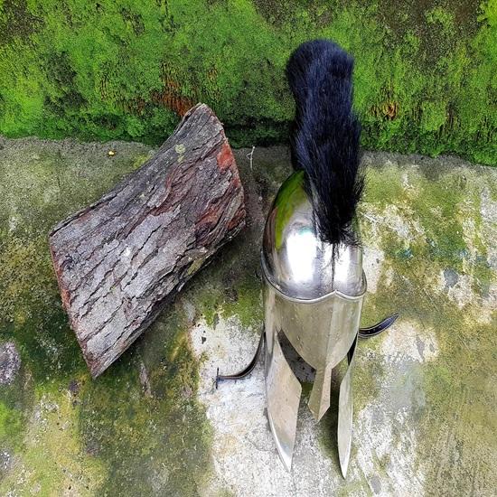 Silver Finish Spartan Helmet King Leonidas Helmet 300 Movie Great Spartan Warrior Helmet Gift